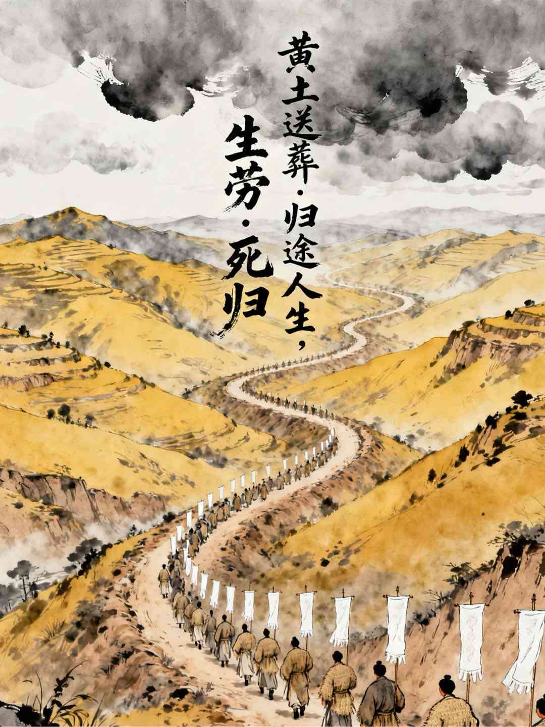 黄土送葬·归途人生，生劳·死归